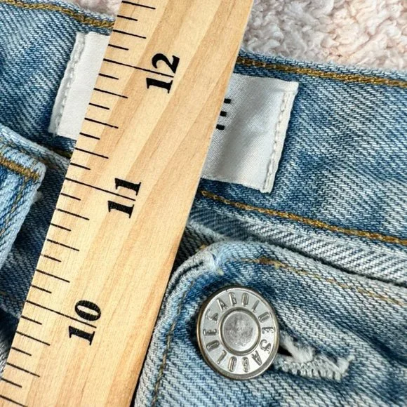 Agolde Jeans Womens Size 26 (26 x 26) Riley High Rise Straight Crop Light Denim - Picture 9 of 11